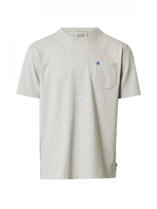 Foto van product SCOTCH & SODA Shirt grijs gemêleerd