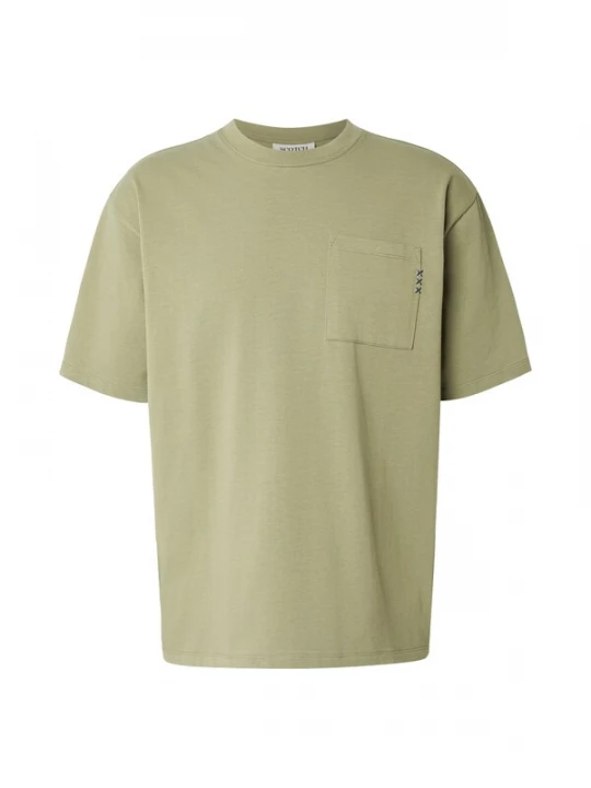 Foto van product SCOTCH & SODA Shirt 'Seasonal Core 3' kaki