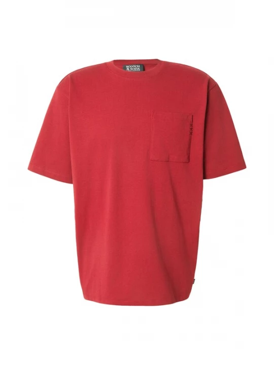 Foto van product SCOTCH & SODA Shirt 'SEASONAL CORE 3' rood