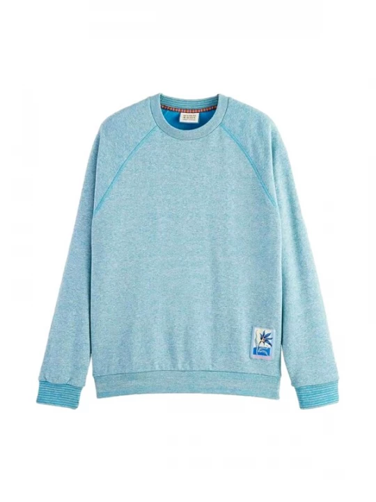 Foto van product SCOTCH & SODA Sweatshirt blauw gemêleerd