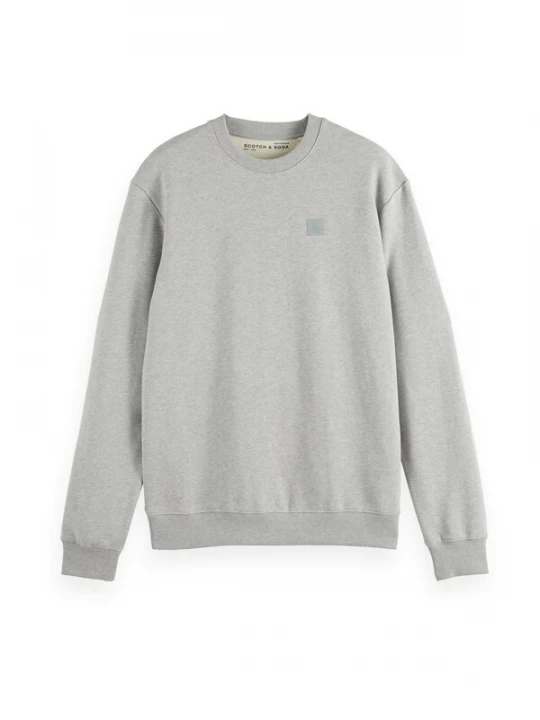Foto van product SCOTCH & SODA Sweatshirt grijs gemêleerd