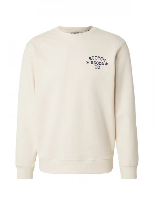Foto van product SCOTCH & SODA Sweatshirt lichtgeel / zwart