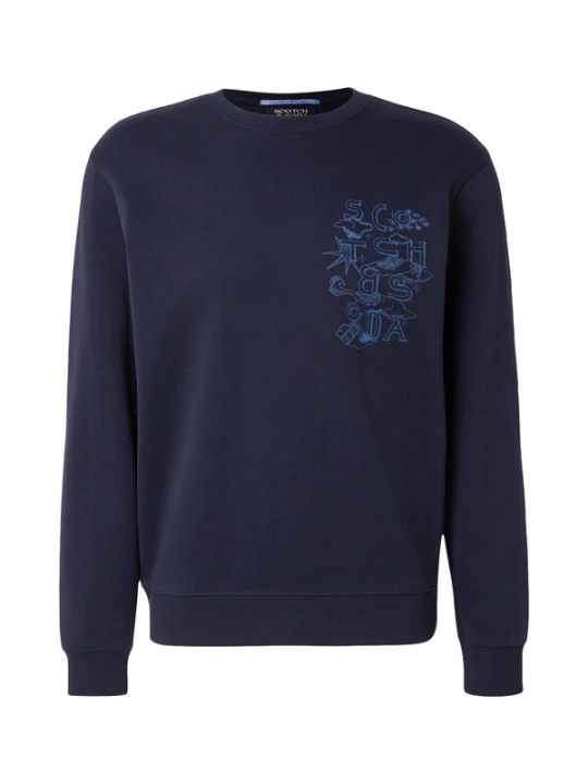 Foto van product SCOTCH & SODA Sweatshirt navy / duifblauw