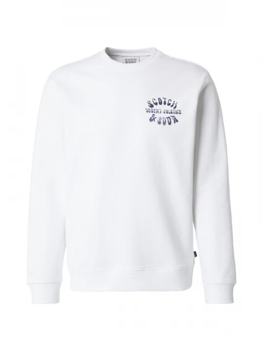 Foto van product SCOTCH & SODA Sweatshirt navy / wit