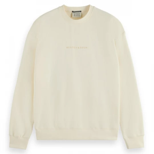 Foto van product SCOTCH & SODA Sweatshirt sand / wolwit