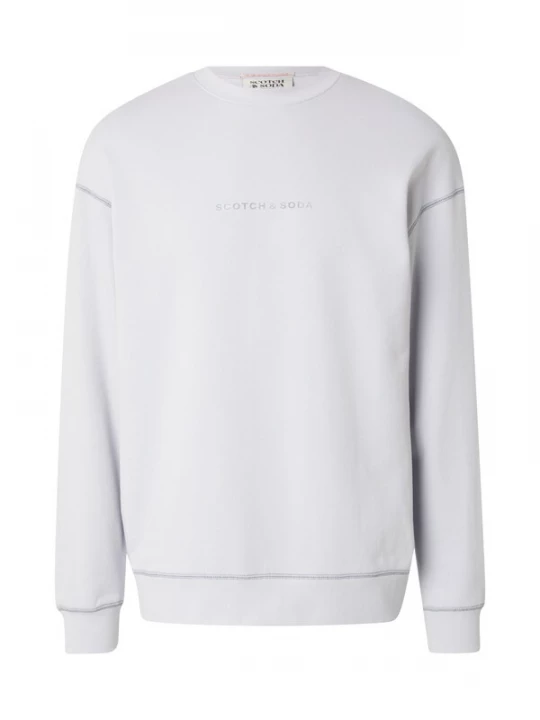 Foto van product SCOTCH & SODA Sweatshirt 'Seasonal Core' grijs / lichtgrijs