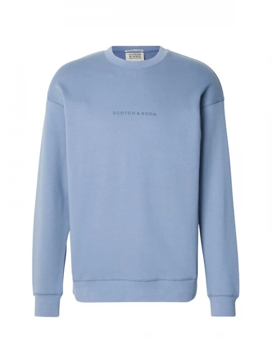 Foto van product SCOTCH & SODA Sweatshirt 'Seasonal Core' navy / lichtblauw