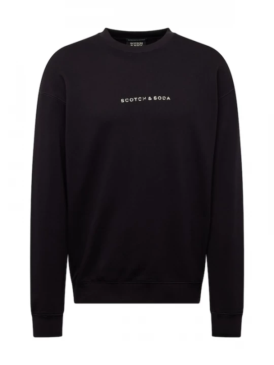 Foto van product SCOTCH & SODA Sweatshirt zwart / wit