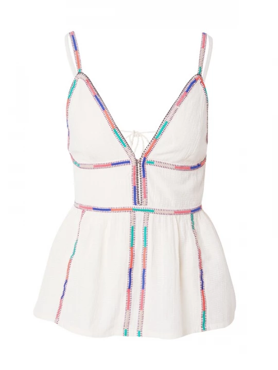 Foto van product SCOTCH & SODA Top blauw / jade groen / rood / wit