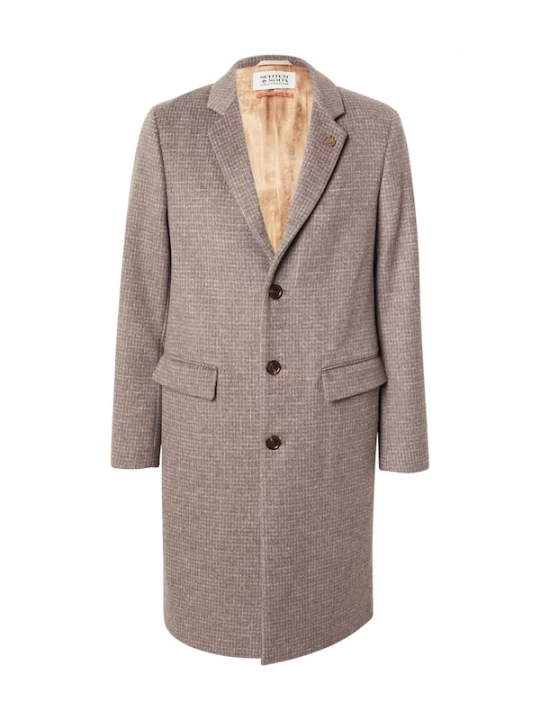Foto van product SCOTCH & SODA Tussenjas 'CLASSIC' donkerbeige / grijs / wit