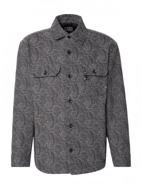 Foto van product SCOTCH & SODA Tussenjas nachtblauw / grijs