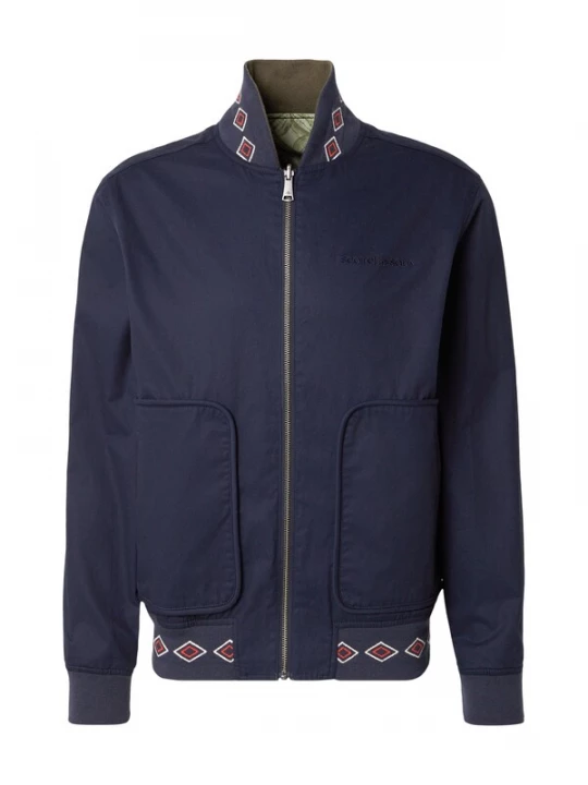 Foto van product SCOTCH & SODA Tussenjas navy / kaki / olijfgroen