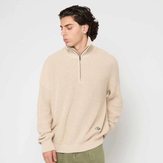 Foto van product Scout Knit Half-Zip PROHIBITED beżowy