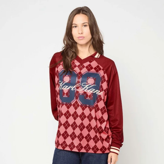 Foto van product Script Mesh Print Jersey Longsleeve Karl Kani