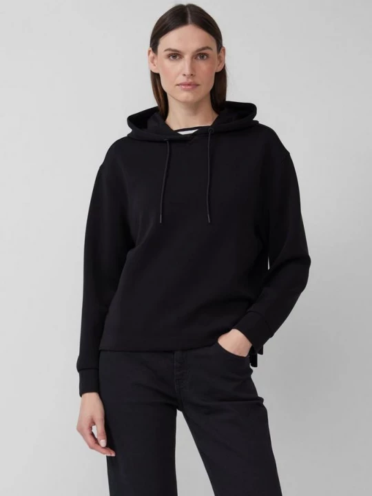 Foto van product Scuba hoodie met zijsplitten s.Oliver zwart