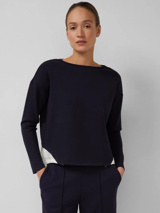 Foto van product Scuba sweatshirt in een gelaagde look s.Oliver