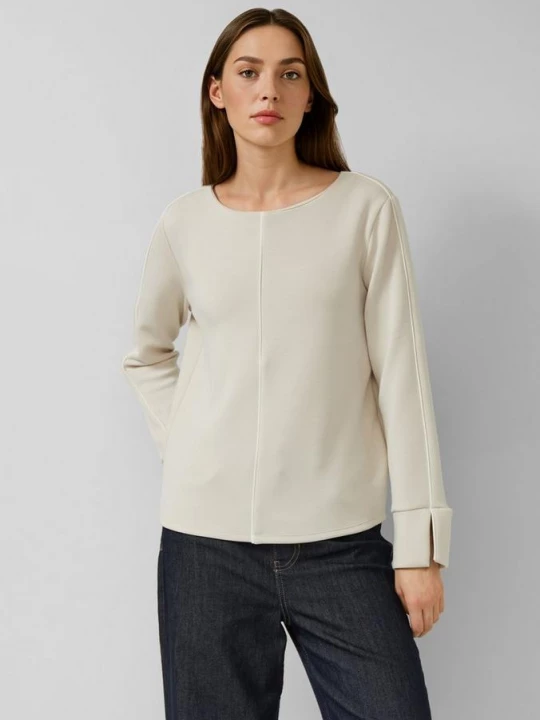 Foto van product Scuba sweatshirt met contrasterende strepen s.Oliver beżowy