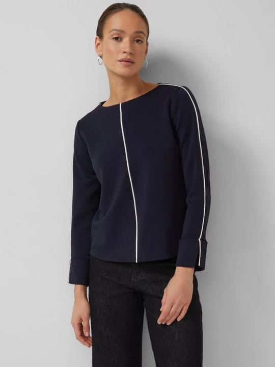 Foto van product Scuba sweatshirt met contrasterende strepen s.Oliver blauw