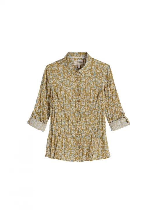 Foto van product Seasalt Cornwall Blouse 'Larissa' opaal / mosterd / wit