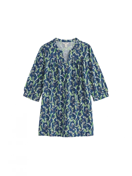 Foto van product Seasalt Cornwall Blouse 'Sithney' blauw / groen / zwart / wit