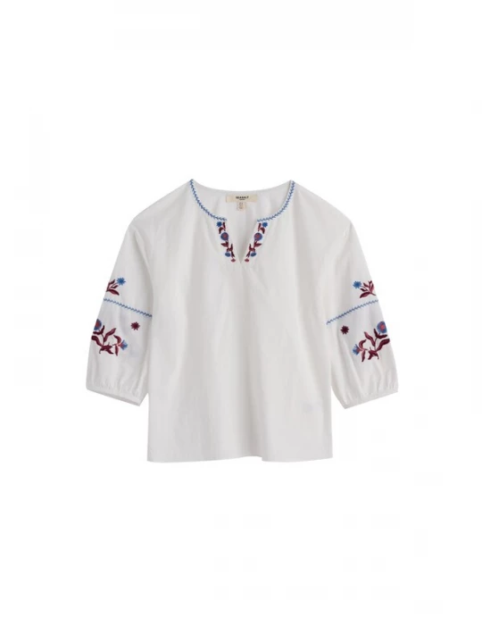 Foto van product Seasalt Cornwall Blouse 'Streamlet' blauw / bourgogne / wit