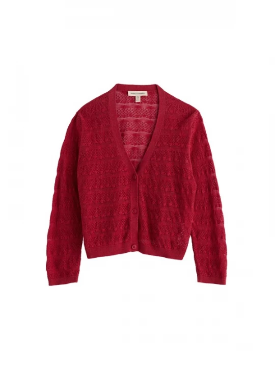 Foto van product Seasalt Cornwall Gebreid vest 'Sweet Day' grenadine