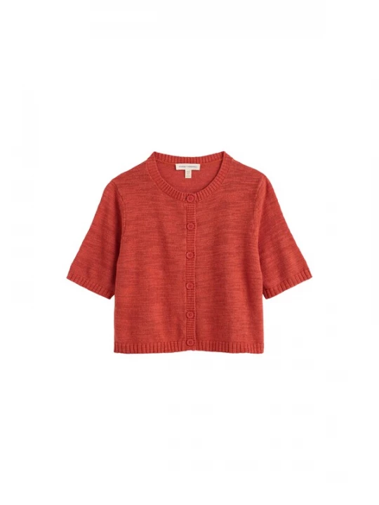 Foto van product Seasalt Cornwall Gebreid vest 'Wild Thyme' kreeft