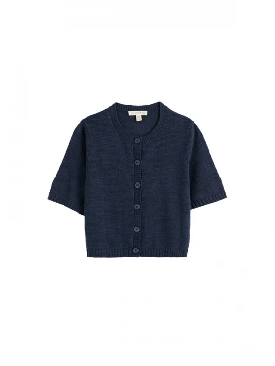 Foto van product Seasalt Cornwall Gebreid vest 'Wild Thyme' marine