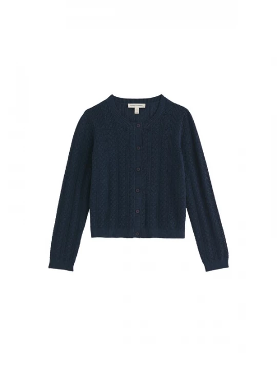 Foto van product Seasalt Cornwall Gebreid vest 'Willowing' navy