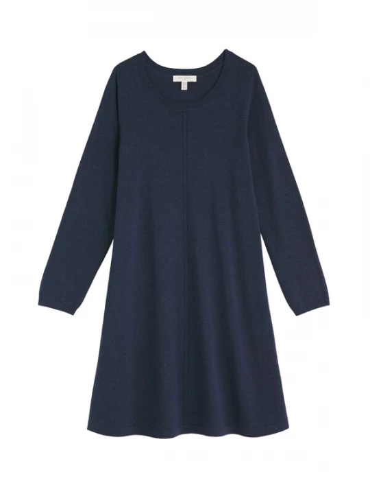 Foto van product Seasalt Cornwall Gebreide jurk 'Poltreen' marine