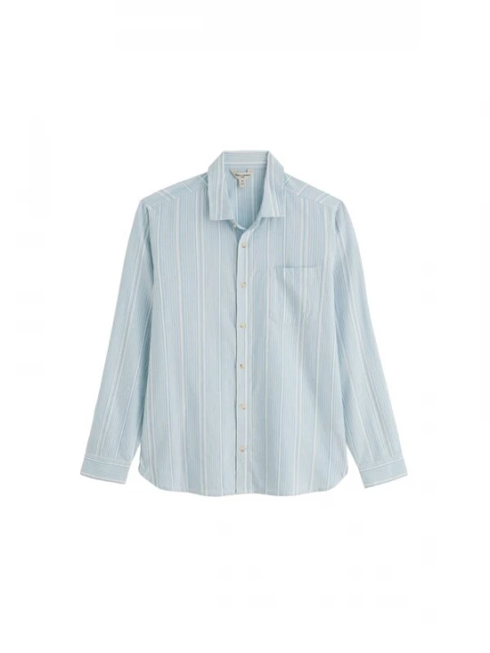 Foto van product Seasalt Cornwall Overhemd 'Mora' lichtblauw / wit