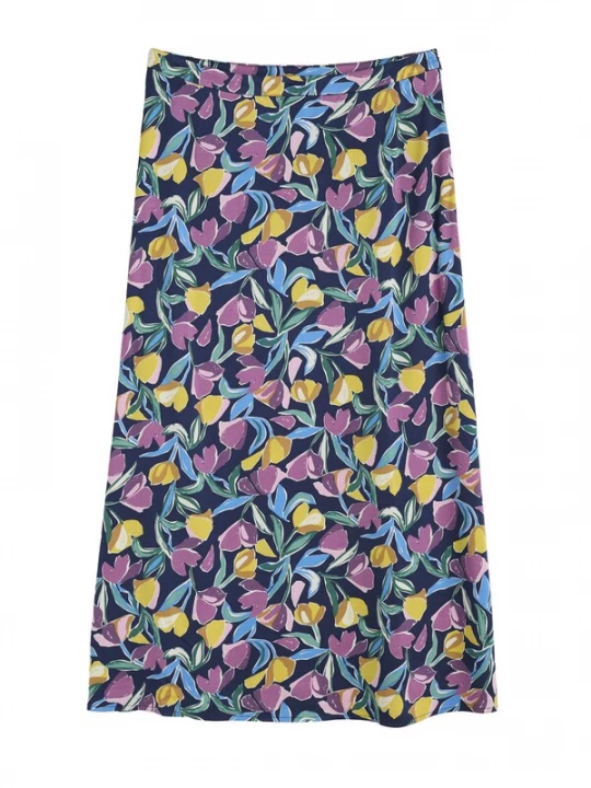 Foto van product Seasalt Cornwall Rok 'Wild Pansy' navy / lichtblauw / geel / lila