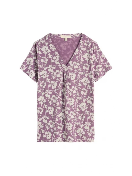 Foto van product Seasalt Cornwall Shirt 'Barnoon' lavendel / wit