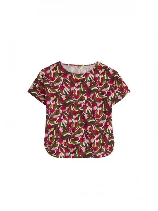 Foto van product Seasalt Cornwall Shirt 'Bryher View' olijfgroen / rosa / rood / wit