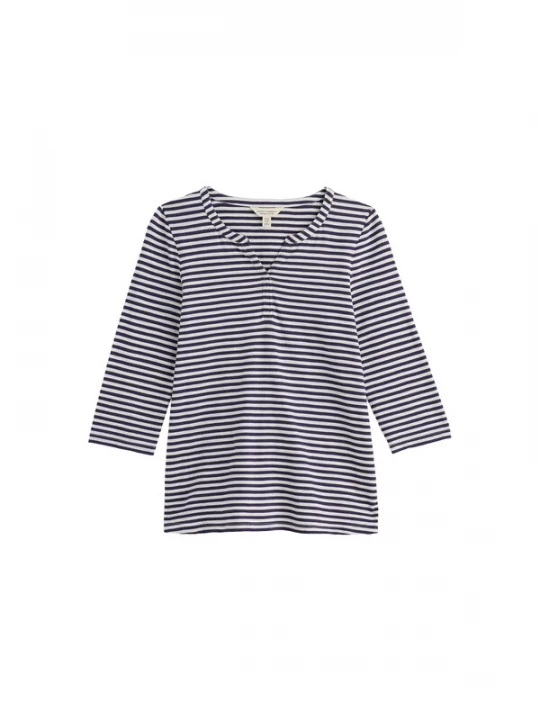 Foto van product Seasalt Cornwall Shirt 'Carlyon' aubergine / wit