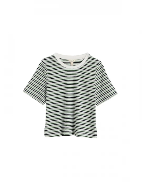 Foto van product Seasalt Cornwall Shirt 'Copseland' marine / groen / lichtgroen / wit