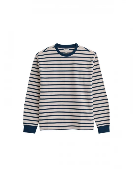 Foto van product Seasalt Cornwall Shirt 'Longboat' donkerblauw / wit