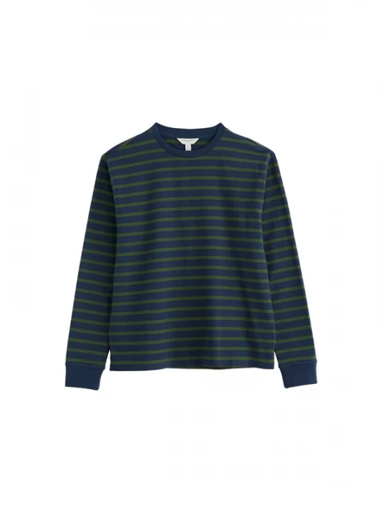 Foto van product Seasalt Cornwall Shirt 'Longboat' marine / groen