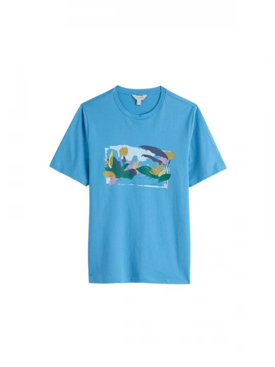 Foto van product Seasalt Cornwall Shirt 'Midwatch' azuur / mosterd / groen / donkerlila