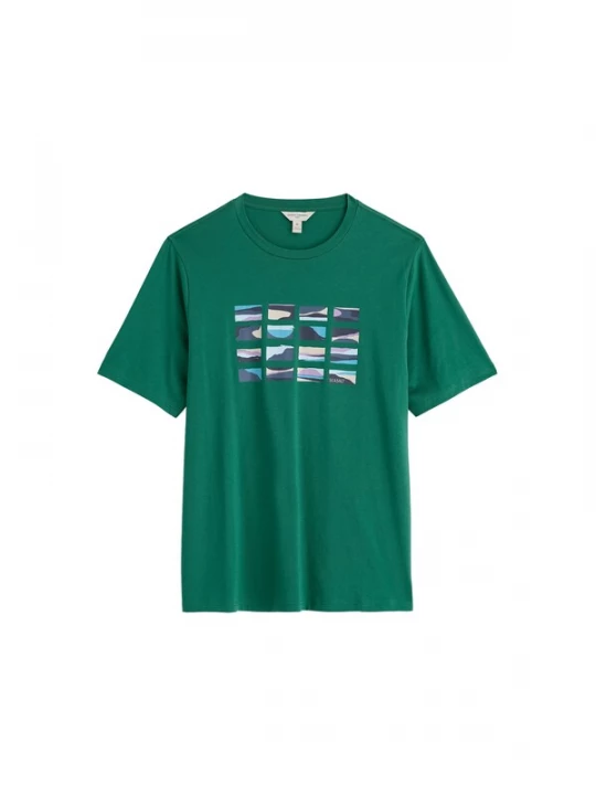 Foto van product Seasalt Cornwall Shirt 'Midwatch' lichtblauw / donkergroen / wit