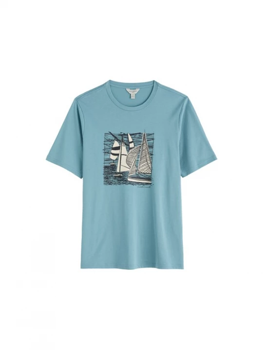 Foto van product Seasalt Cornwall Shirt 'Midwatch' lichtblauw / zwart / wit
