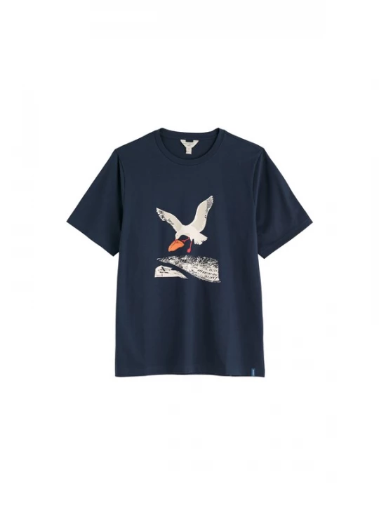 Foto van product Seasalt Cornwall Shirt 'Midwatch' navy / oranje / wit