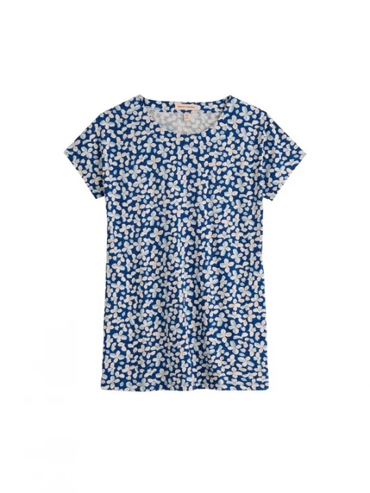 Foto van product Seasalt Cornwall Shirt 'Ocean Gaze' blauw / marine / oranje / wit