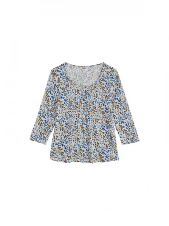 Foto van product Seasalt Cornwall Shirt 'Penhollow' blauw / bruin / wit