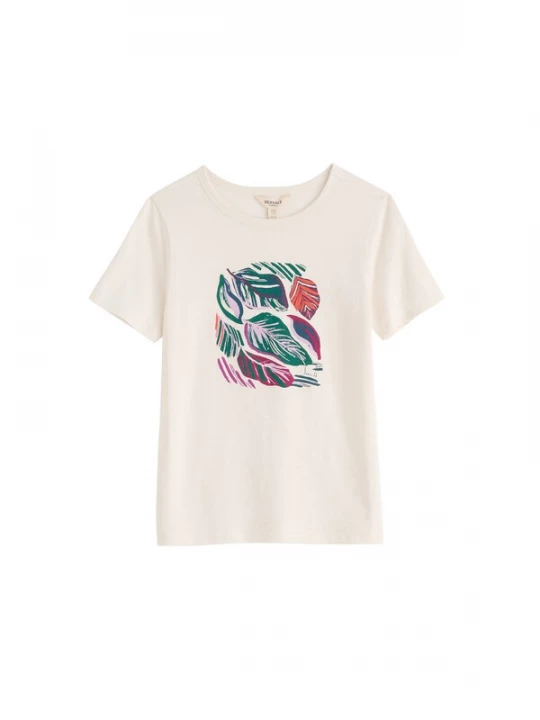 Foto van product Seasalt Cornwall Shirt 'Printing Ink' jade groen / koraal / donkerroze / offwhite