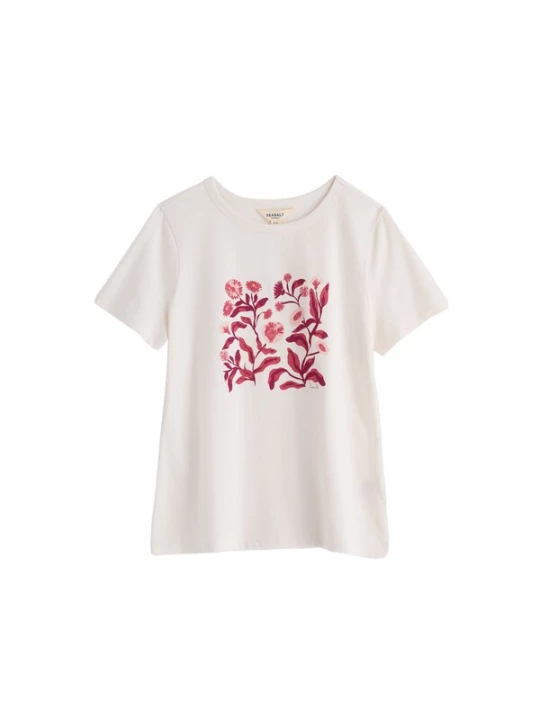 Foto van product Seasalt Cornwall Shirt 'Printing Ink' pink / magenta / wit