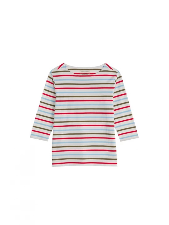 Foto van product Seasalt Cornwall Shirt 'Sailor' lichtblauw / donkergroen / rood / wit