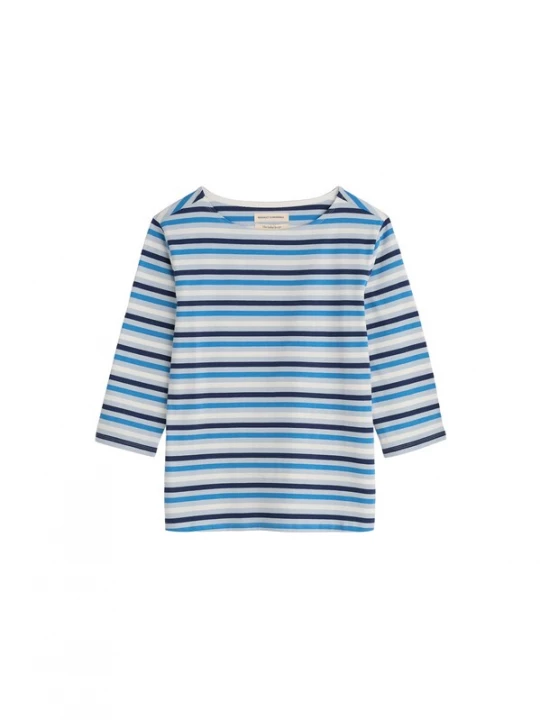 Foto van product Seasalt Cornwall Shirt 'Sailor' navy / azuur / lichtblauw / wit