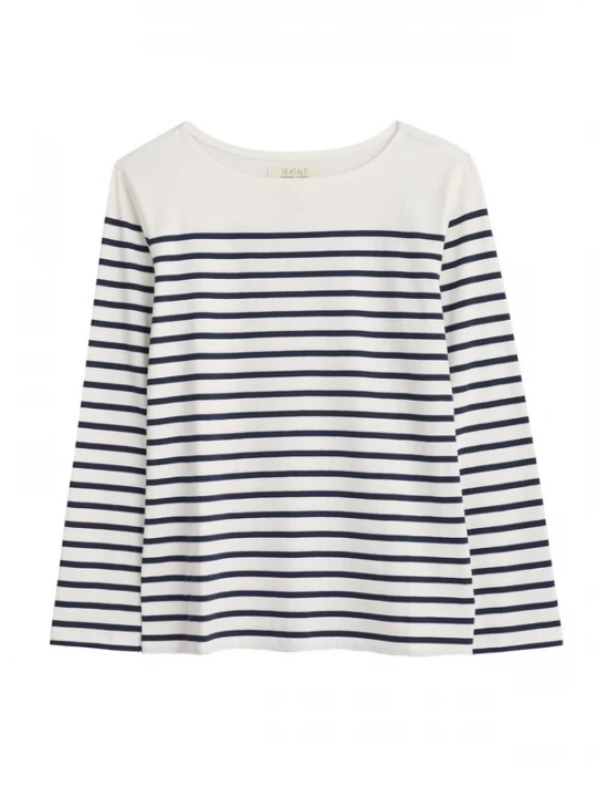 Foto van product Seasalt Cornwall Shirt 'Sailor' zwart / offwhite