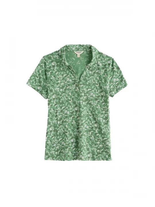 Foto van product Seasalt Cornwall Shirt 'Wavecrest' groen / wit